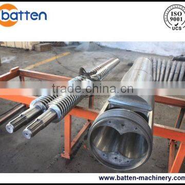 38CrMoAla extruder nitriding barrel and screw for conical twin screw plastic machine