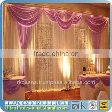 Allstar Elegant Telescopic beautiful pipe drape system wedding drapery