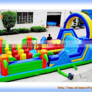 Inflatable beautiful Obstacle Course Bouncy Castle for Sale