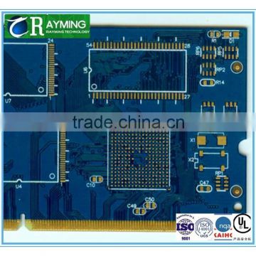 Beautiful blue soldermask pcb manufacturing service