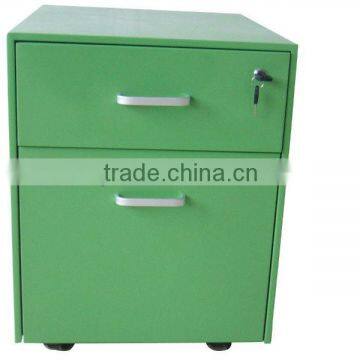 green mobile steel file cabinet