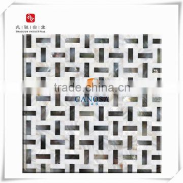 Mosaic shell tile Pearl Shell Interior Wall Decoration Material, Mother Of Pearl Home Decor