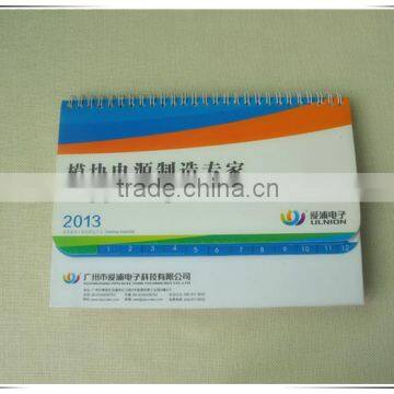 Printing Service Factory Spiral Desk Calendar Customized Cute Desk Calendar Unique Desk Calendar