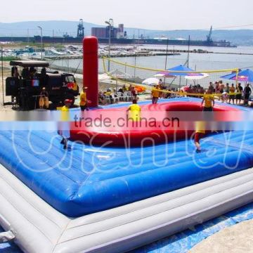 Commercial grade PVC inflatable beach volleyball court for sale, inflatable volleyball/bossaball field                        
                                                Quality Choice