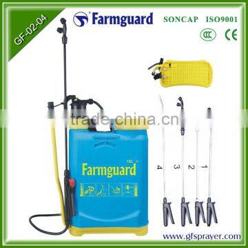 16L manual backpack plastic portable knapsack agricultural hand sprayer