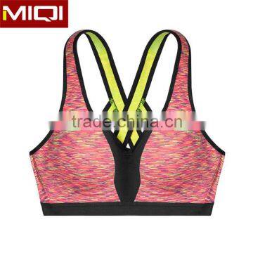 Customized Logo Printing Yoga Apparel Wholesale Sexy Sports Yoga Bra for Ladies
