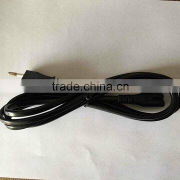 VDE approved 2 pin female male power cord connector C7