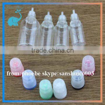 E-liquid Pet Plastic Bottle 30ml for e Liquid Bottle 10ml 15ml With Flat Child Proof and Tamper Proof Cap photo-2