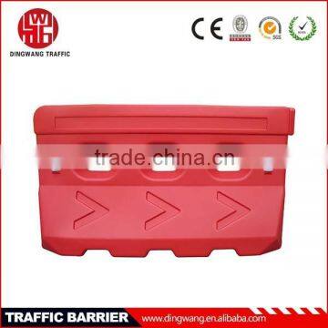 3 Holes Red Water Filled Traffic Barrier