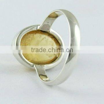 Huge !! Bezel Setting Citrine 925 Sterling Silver Ring, Silver Jewelry Exporter, Fine Silver Jewelry photo-5