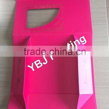 China customized high qulity with logo inside and outside printing magnet folded box