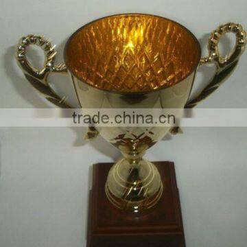 Metal Brass World Globe Large World Cup Award Trophy With Logo Engraving