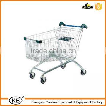 180L handling metal large shopping carts european type