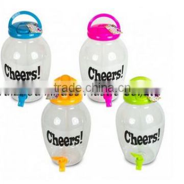 High quality durable 5pcs plastic tea jug dispenser set