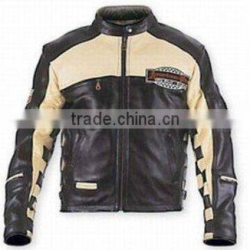 DL-1205 Leather Racing Jacket