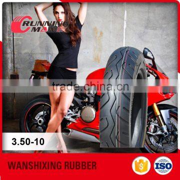 China Alibaba Rubber Motorcycle Tyre Casing Scooter 3.50-10