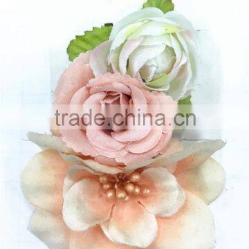 2016 New Design Graceful Fabric Flower Hair Clip Set