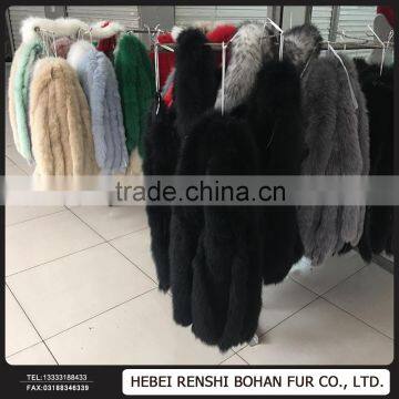 Real Fur Trim / Wholesale Fox Fur Trim /Detachable Fox Fur Collar photo-6