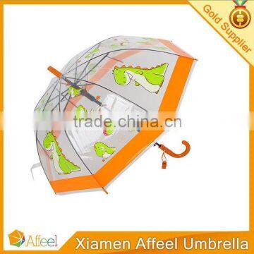 crook handle PVC straight kids umbrella