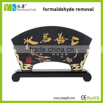 Chinese classical style characters fan shaped handicraft product