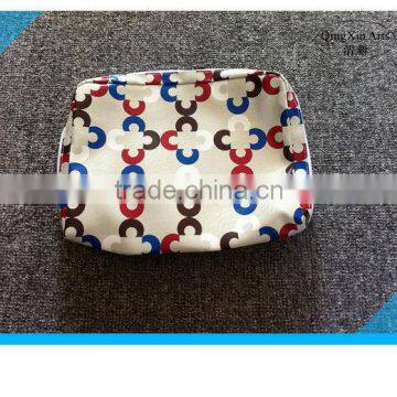 Newest style china manufacturer customized pu cosmetic bag with printing