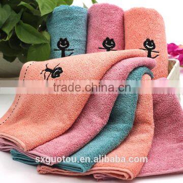 Cartoon Cat Bamboo Fiber Towel