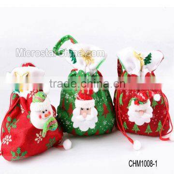 New Santa Candy Bags Gift Bag Holder Christmas Tree Decoration Party Gifts