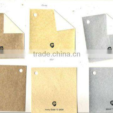 Metallic Handmade Paper for Greeting Card , Wedding Cards in Gold, Silver and Copper Finishes