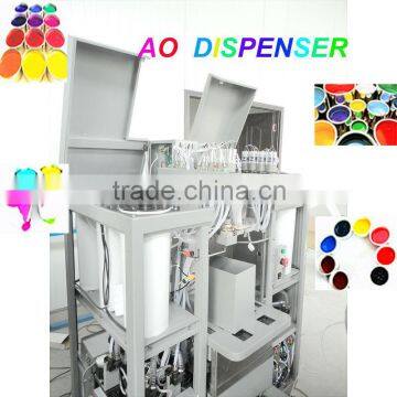 AO200 simultaneous colorant paint tinting machine/0.077ml accuracy full automatic colorant dispenser machine