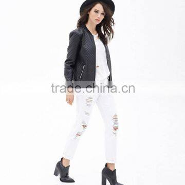 Leather Jacket For Women Leather Jackets Fashion Winter Jackets Argyle Faux Leather Jackets For Women Sportive Jackets photo-4