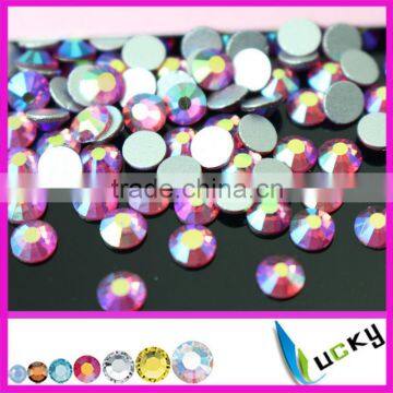 Wholesale rhinestones ss20 new color nail crystals rose ab non hotfix flat foiled back strass