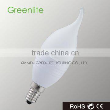 LED candle light 5W E14 360lm frost flame cover
