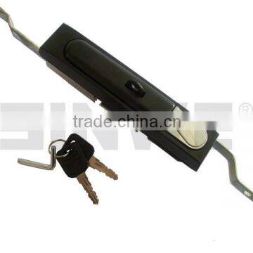 black zinc electrical door panel electrical control panel locks