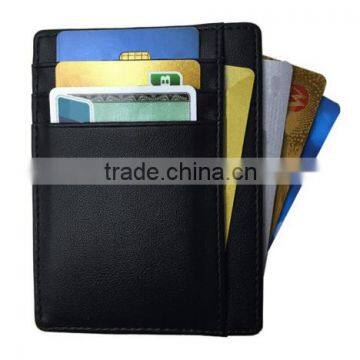 Men's RFID Blocking Genuine Leather Wallet ID Men