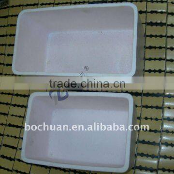 Rectangle alumina ceramic crucible