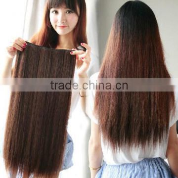 Clip In Hair Extensions Brown Blonde Black Synthetic Hair