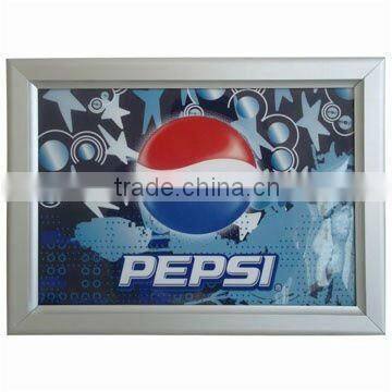 Brand promotion display snap frame