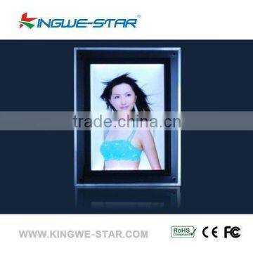 Magnetic LED advertising frame