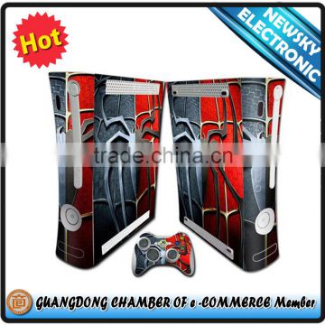 For Xbox 360 slim vinyl skin sticker for xbox 360 skin