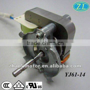120V 60HZ 3000rpm Shaded Pole Electric fan Motor YJ61-14: high quality motor, VDE, UL, CCC, CE