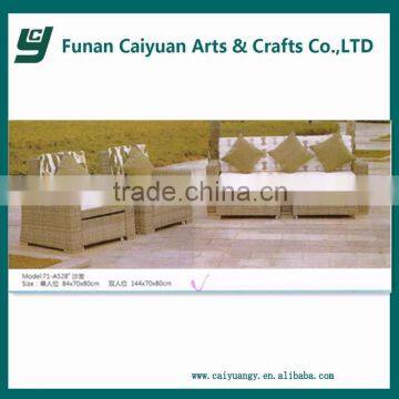 2015 new design plastic rattan outdoor garden sofa furniture