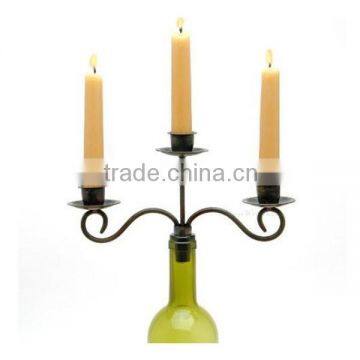 Wine Bottle Stopper Taper Candel Candelabra