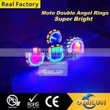 Factory Direct Double Angel Lamp Lens With Motorcycle Headlight/12 Warranty Months Quality Choice photo-3