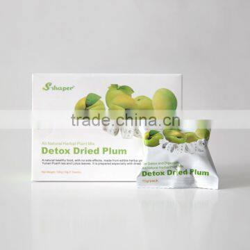 S-Shaper Slimming Detox Dried Plum Weight loss Green Plum Beauty Fruit For Digestion