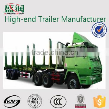 3 axles wood transport trailer China direct trailer manufacture Supplier truck trailer