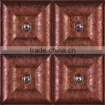 3D Leather Engraved Wall Panel Bathroom Decoration