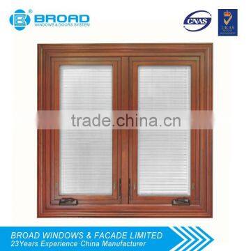 US standard 150 series aluminum clad hand operable casement windows with screen