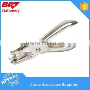 Metal plier single hole punch