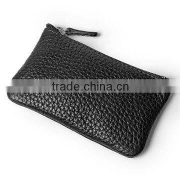 PU leather zipper coin purse