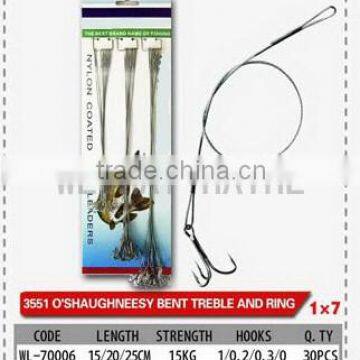 pike fishing 3 size 30pcs pack super strong 1x7 stainless steel wire trace wire leader